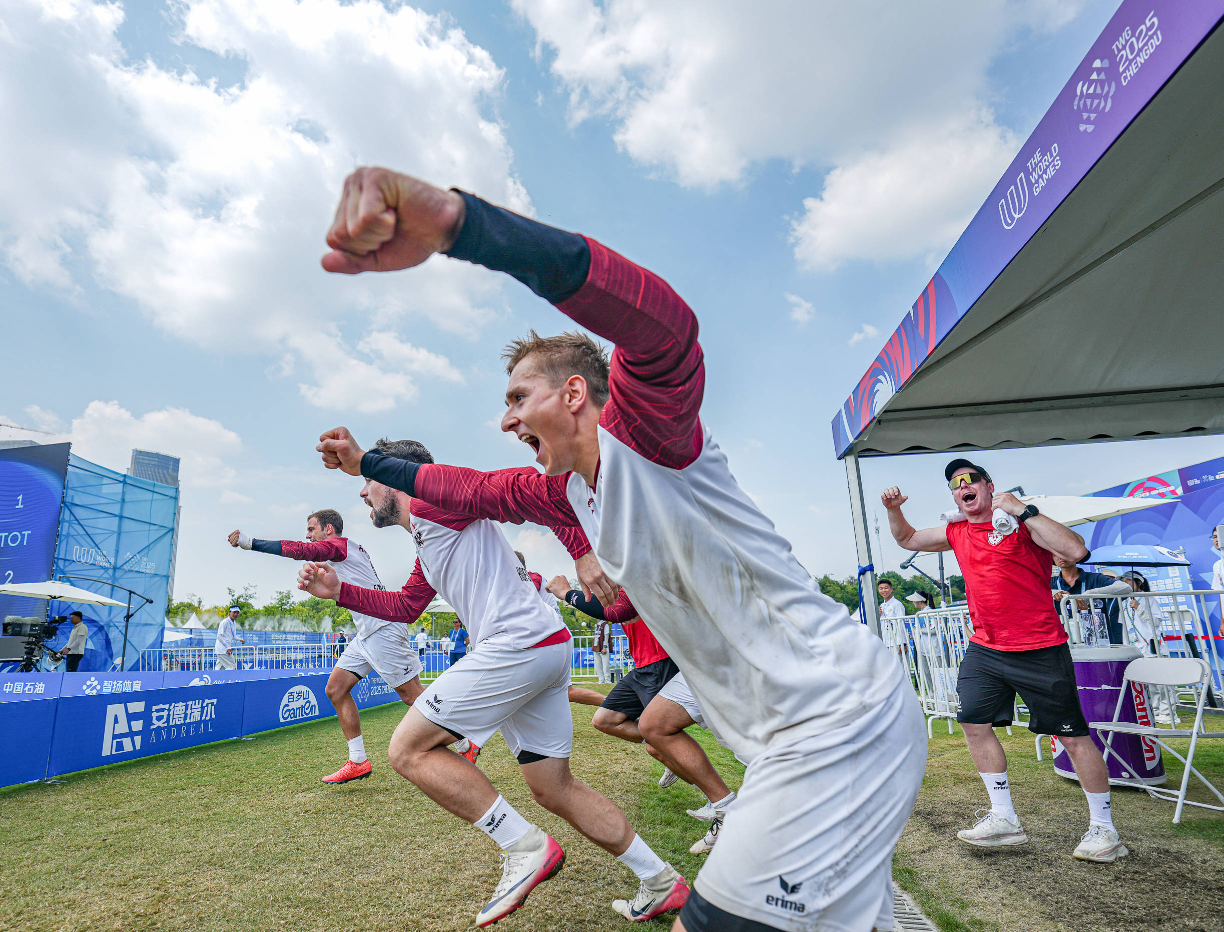 （成都(dōu)世運(yùn)会）浮士德球(qiú)——男子铜牌賽(sài)：奥地利队获得季军